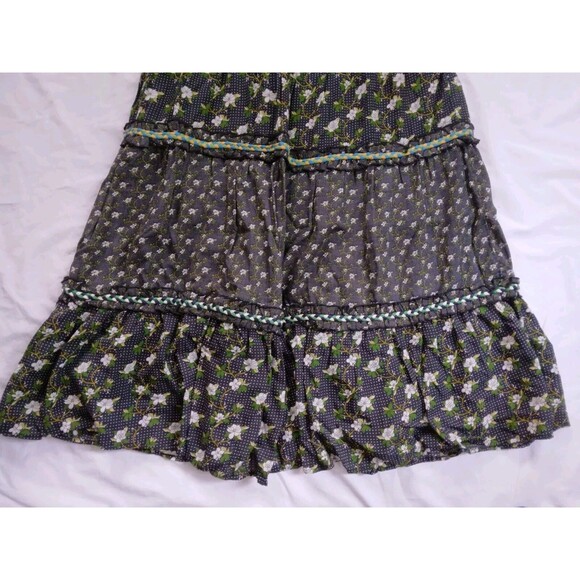 ANTHROPOLOGIE Karoline Tiered Floral Maxi Dress Boho Cottagecore Womens Size 8 - Picture 6 of 14